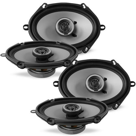 Crunch CS5768CX 5x7"/6x8” CS Series Coaxial Full Range Speaker (2-Pairs 4-Total) 1000W Peak 500W RMS