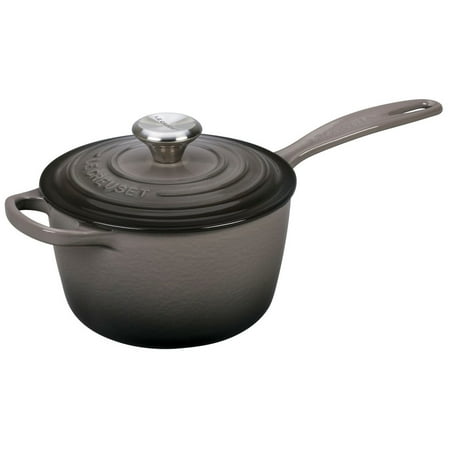 - Le Creuset Enameled Cast Iron Saucepan - 1.75 Qt Oyster Grey