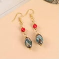 thumbnail image 6 of K-KED Ethnic Style Nine Eyed Tianzhu Agate Earrings Chinese Style Earrings For Women-19, 6 of 9