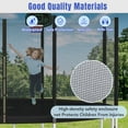 thumbnail image 4 of 14FT Trampoline for Kids with Safety Enclosure Net, Basketball Hoop and Ladder, Easy Assembly Round Outdoor Recreational Trampoline for Over 3 years old Children, Black, 4 of 7