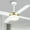 White & Gold, variant on Dextrus 48in Black Ceiling Fans with Light and Remote, 4 Blades, Dimmable Fanlight for Indoor Outdoor, Light Fan with Stepless Color Temperature, Memory Function, Night Light Mode