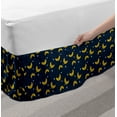 thumbnail image 2 of Magic Moon Bed Skirt, Simple Night Sky Composition of Stars and Crescents, Elastic Bedskirt Dust Ruffle Wrap Around for Bedding Decor, 4 Sizes, Blue Multicolor, by Ambesonne, 2 of 2