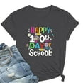 thumbnail image 1 of Aqestyerly Haut à Manches Courtes en Solde, T-Shirt Imprimé à Manches Courtes et Col Rond pour Femmes, Mode Décontractée/gris Foncé(S), 1 of 3