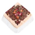 thumbnail image 2 of LIZUOJUN Under $6 Fringe Square Scarf For Women Vintage Floral Print Head Scarf Shawls And Wraps With Long Tassels Hair Wrap Neckerchief For Travel Wedding Daily Outfit L,one size, 2 of 4
