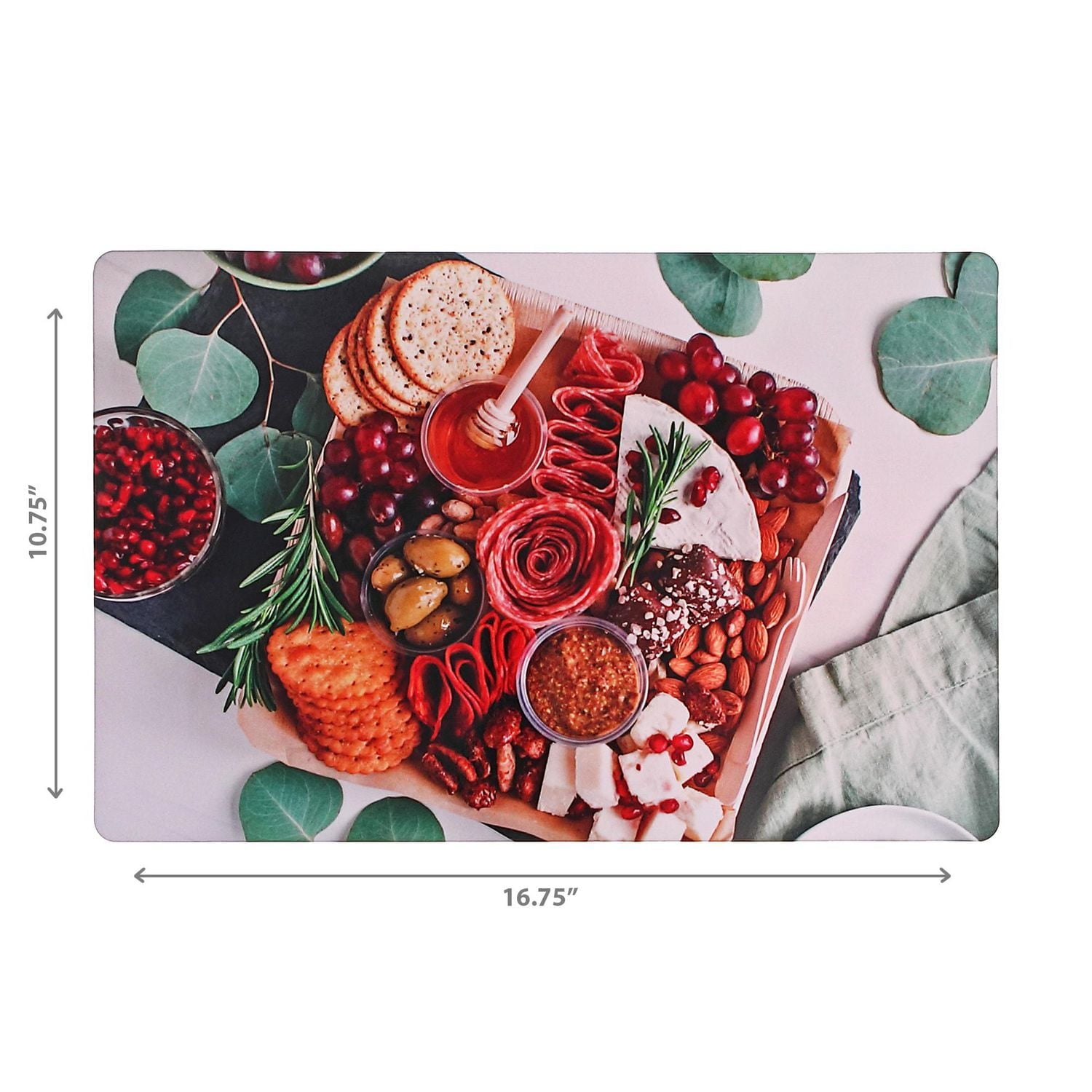 IH Casa Decor Plastic Placemat Charcuterie Board - Ensemble De 12