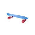thumbnail image 1 of Patineta semiprofesional minicruiser tipo penny con deck azul, trucks blancos y ruedas rojas Display Penny minicruiser, 1 of 4