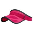 thumbnail image 4 of Only Moment Hot Pink Unisex Sun Visor Hats Polyester Stylish Sun Hat for Golf, Running, and Outdoor Activities One Size, 4 of 6