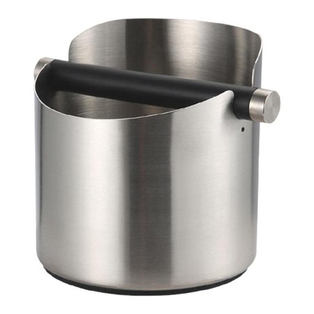 

Durable Knock Box for Coffee Detachable Knock Bar Espresso Bin for Home Kitchen Office - Silver L