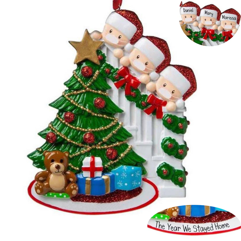 Zipline Boy Personalized Christmas Tree Ornament