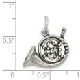 thumbnail image 2 of Collier Vintage en Argent Sterling 925 avec Pendentif Corne Française Instrument de Musique, 2 of 6