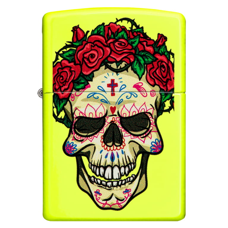 Premium Photo  Sale with skull and neon decorations for the day of the dead