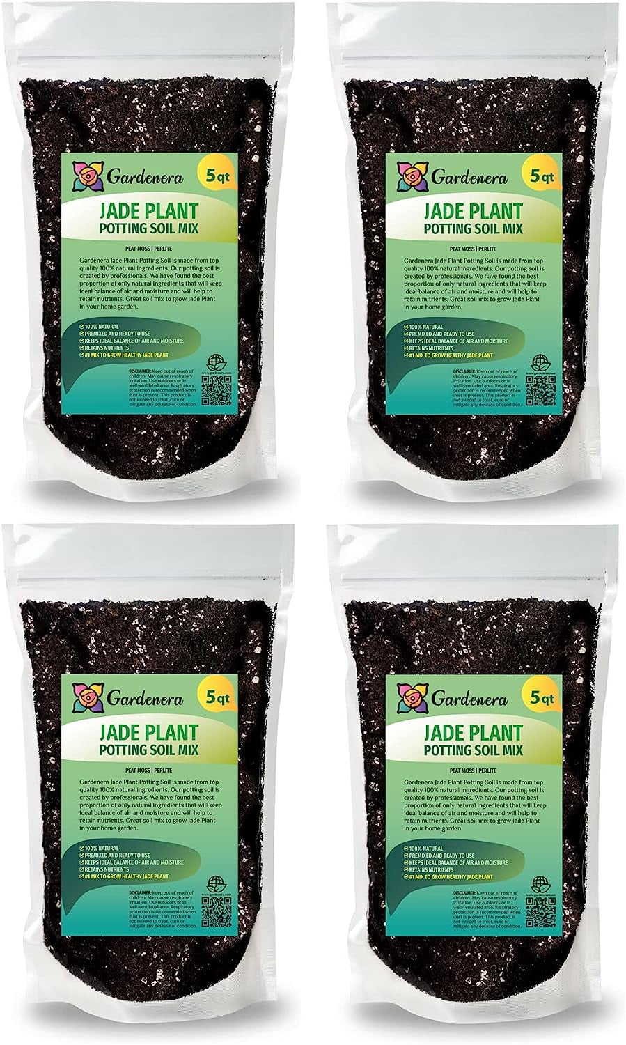 ⭐ Premium Jade Plant Potting Soil Mix (20 Quart Bag)