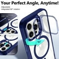 thumbnail image 5 of NGB SUPREMACY For iPhone 12 / 12 Pro Case Built-In Camera Guard Kickstand Lens Protector Wireless Charging MagSafe/Qi Magnetic Car Mount Apple iPhone 12 / 12 Pro Phone Case Cover, 5 of 7