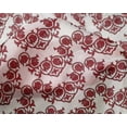 thumbnail image 5 of oneOone Silk Tabby Maroon Fabric Block Craft Projects Decor Fabric Printed By The Yard 42 Inch Wide, 5 of 5