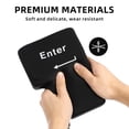 thumbnail image 4 of Cojín decorativo con forma de tecla Enter grande con USB, ideal para aliviar el estrés en la oficina, perfecto para la siesta o como juguete desesperante (Negro), 4 of 8