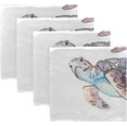 thumbnail image 5 of GZHJMY Sea Turtles Cloth Napkins - 20 x 20 Inch Washable Polyester Dinner Napkins - Great for Parties, Holiday Dinner, Set of 4 Napkins, 5 of 7