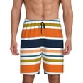 thumbnail image 1 of Fotbe Colorful Pastel Stripes Pantalones Cortos de Pijama para Hombre, Ropa de Dormir, Pantalones de Pijama Cortos para Hombre-4X-Large, 1 of 6