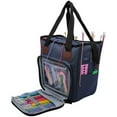 thumbnail image 2 of Bolsa de ganchillo, bolsa de almacenamiento portátil para tejer, tejido de lana, bolsos multibolsillos, agujas de tejer, accesorios de ganchillo, 2 of 6