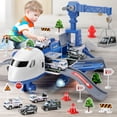 thumbnail image 4 of Flying Space Orb Fascinating Orb F 14 Storage Transport Plane Cargo Diecast Construction Vehicles And Playmat Kids Toy Aircraft With Lights & Sounds For 3 4 5 6 Years Old Boys And Girls, 4 of 8