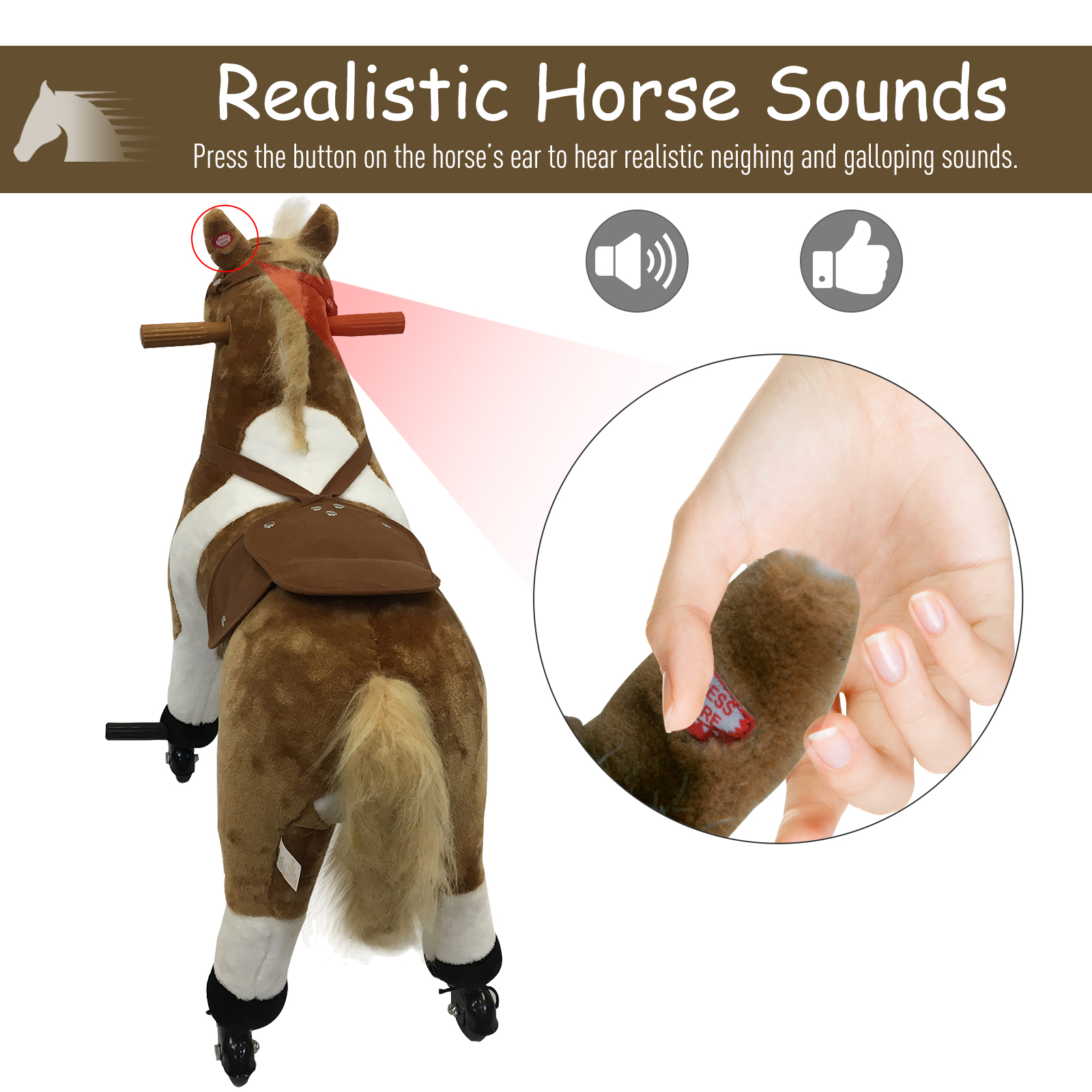 kids horse on wheels