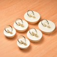thumbnail image 7 of 6 Pieces Rubber Sink Stopper Set Drain Stopper Plug with Hanging Ring for Bathtub, Kitchen and Bathroom, 3 Sizes, White, 7 of 7