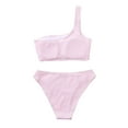thumbnail image 4 of EGNMCR Womens Swimsuits Bikini Sets Summer Sexy Solid Color Brazilian Swimwear Bathing Suit Beachwear Two Piece Set Summer Sale, 4 of 6