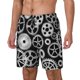 thumbnail image 1 of Fotbe Metallic Gears Traje de Baño para Hombre – Shorts de Natación de Secado Rápido con Forro y Bolsillos-Medium, 1 of 6