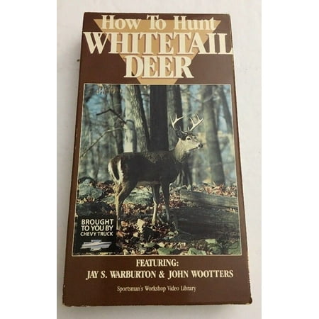 How To Hunt Whitetail Deer VHS #8969 by Jay S. Warburton-TESTED-RARE-SHIP N 24