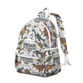 thumbnail image 2 of Cute Dinosaur Pattern Backpack for School,Cute School Bag,Schoolbag with Adjustable Shoulder Straps & Padded Back,13.4"x11"x4.7", 2 of 6