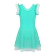 thumbnail image 4 of inhzoy Kids Girls' Ruffle Flutter Sleeve Gymnastic Leotard Ballet Tutu Dress, 4 of 4
