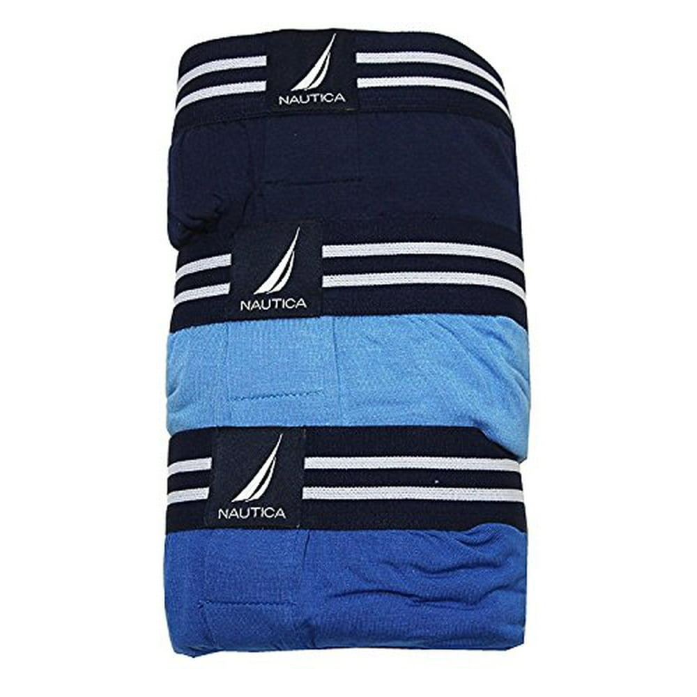 Nautica Nautica Mens 3Pack Modal Boxer ( Pack of 3 ) Assorted Blue