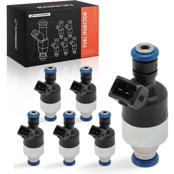 A-Premium Fuel Injectors Set of 6 Compatible with Chevrolet Camaro 1995-1999 & Buick LeSabre 1996-2000, Park Avenue 1998-2000 & Oldsmobile 88 1996-1999, LSS, Regency & Pontiac Bonneville, Firebird