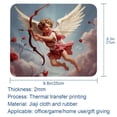 thumbnail image 5 of Cupid Square Non-Slip Rubber Bottom Printed Desk Mat Mousepad for Office and Gaming - 8.3x9.8 Inch, 5 of 6