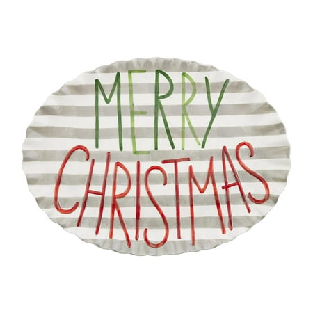 

Painted Merry Christmas Platter 15 X 20