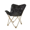 thumbnail image 2 of Urban Shop Polyester Folding Chair, Black, 2 of 3