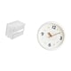 thumbnail image 5 of caso de tejido,Caja de almacenamiento de papel higiénico para montaje en pared,Reloj de pared,Reloj de pared decorativo,moderno y elegante,Reloj de pared redondo silencioso,sin tictac,ideal, 5 of 8