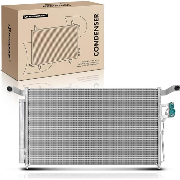 A-Premium Air Conditioning A/C Condenser Compatible with Hyundai Santa Fe 2007-2009 2.7L 3.3L, Replace# 976062B000