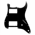 thumbnail image 1 of Custom Strat style HH Guitare Pickguard 2-Contrôle, 3 Plis Noir, 1 of 4