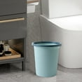 thumbnail image 6 of PPgejGEK Pressure Trash Can Garbage Bin for Bathroom Bedroom Office Kitchen Small Space Living 25x23x23cm 9.84x9.05x9.05in Dark Blue Light Blue Pink, 6 of 7