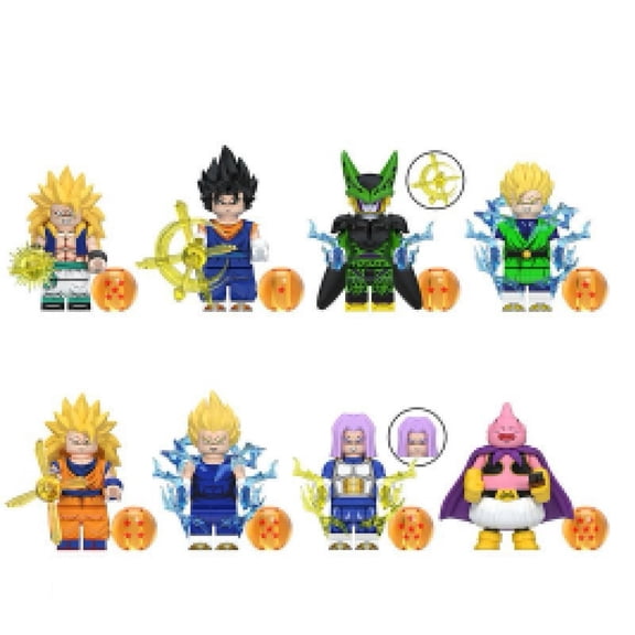 8 Pcs Action Figures Building Blocks Toys Set, Collectible 1.77 Inchs Minifigures Building Kits Awesome Gift for Kids Fans of the Character Building Toys