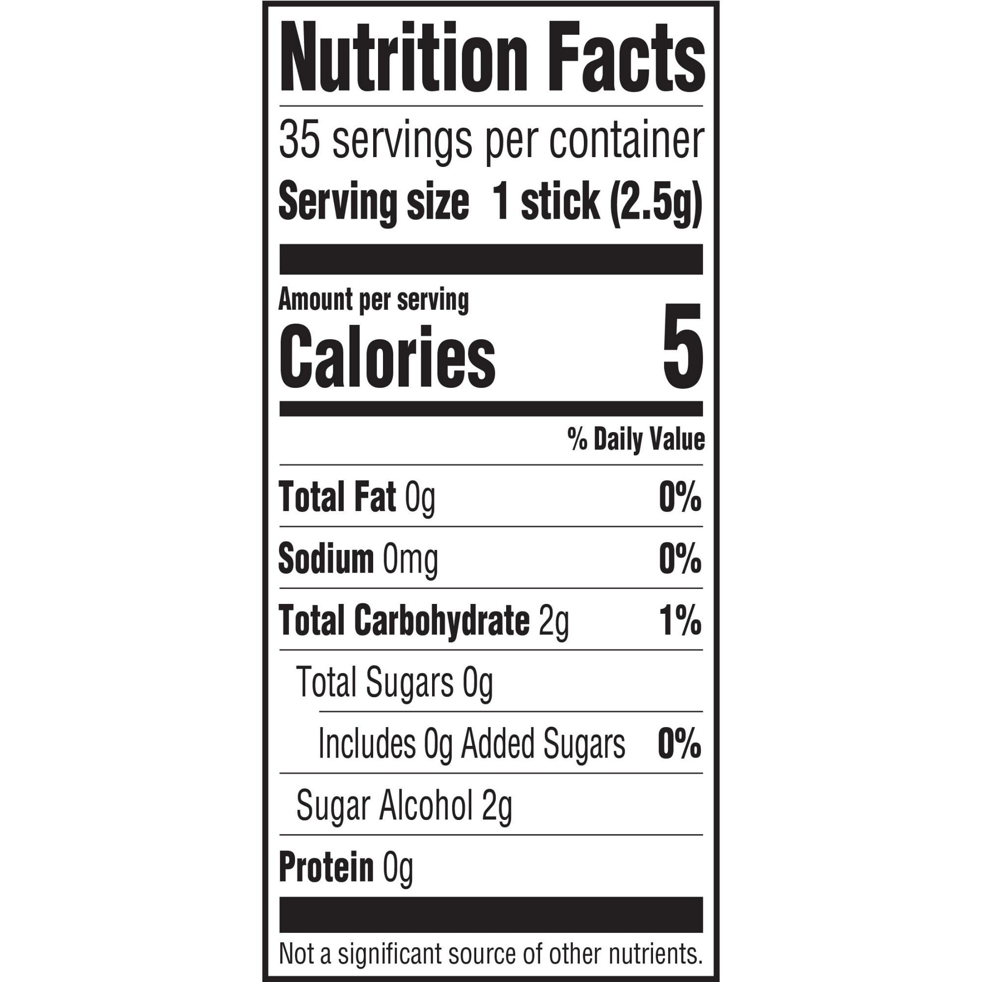 (3 pack) 5 Gum Spearmint Rain Sugar Free Chewing Gum - 35 Stick Pack