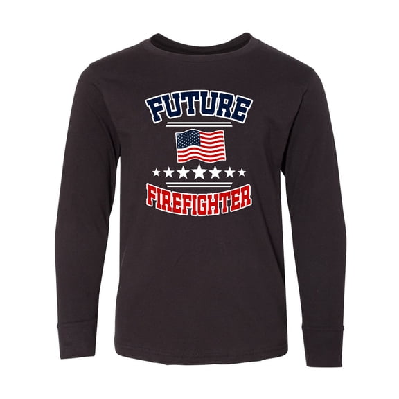 Inktastic Future Firefighter Long Sleeve Youth T-Shirt