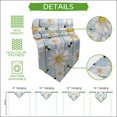 thumbnail image 5 of White Daisy Farmhouse Table Runner Linen Burlap Table Runner 36 Inches Small Garden Floral Bees Blue Wooden Dresser Scarves for Kitchen Island Coffee Dining Room Party Wedding Holiday Decor 13"x36", 5 of 8