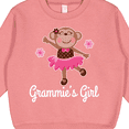 thumbnail image 3 of Inktastic Grammie Girl Ballerina Monkey Toddler Sweatshirt, 3 of 4