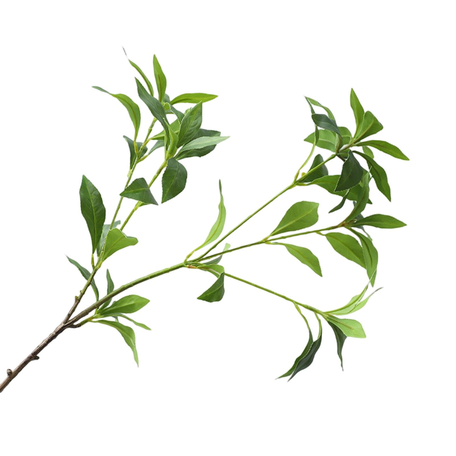 VEAREAR Fake Green Leaves Realistic Decorative Plastic Artificial