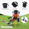 thumbnail image 6 of Nice C Heated Camping Chair, Heated Chairs Outdoor, Folding Chair, Detachable Foot-Rest 1-Pack Black, 6 of 9