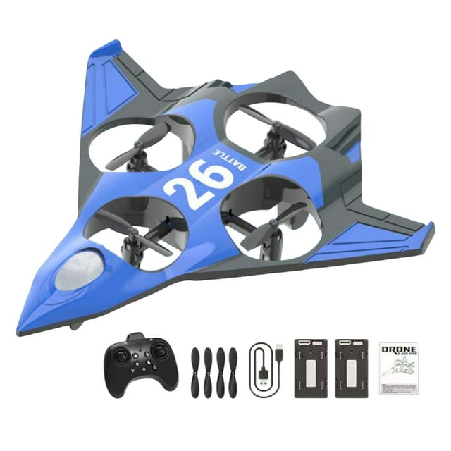 Avión RC Avión de control remoto Avión ligero con giro de 360 degree Modelo de caza Ala fija 2 baterías