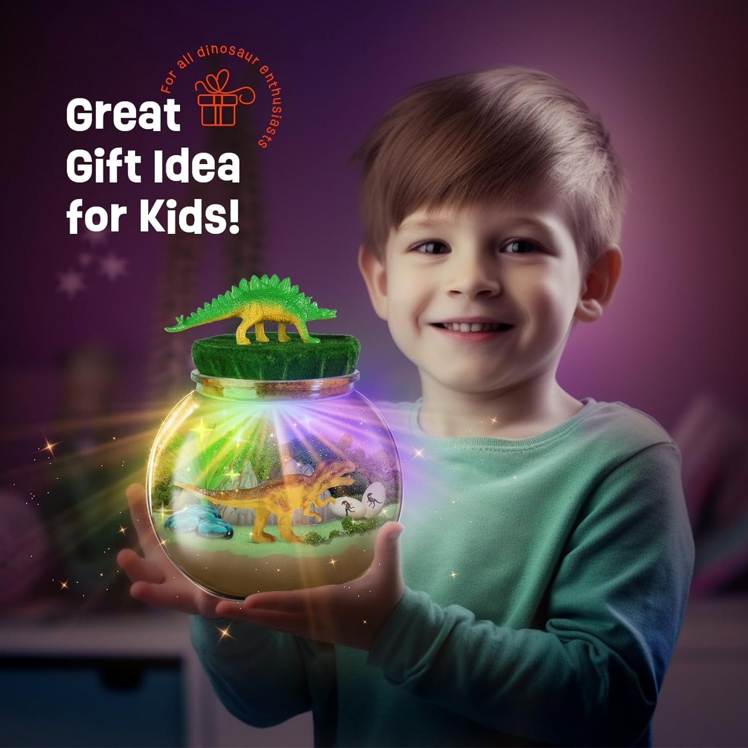 Dinosaur Building Set for Boys - Dinosaur Adventure Kit for Kids - Perfect Birthday Gift for Boys Ages 4-12 - DIY Dinosaur Model Kit - Fun and Educational Arts and Crafts for Kids