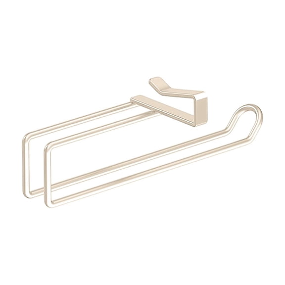 Leodye 1PCS Punch-Free Cabinet Mount Paper Towel Rack Multipurpose Kitchen Organizer for Paper Towels Disposable Gloves and Cleaning Towels -11.22 × 3.81 × 2.44 in