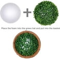 thumbnail image 5 of Artificial Faux Plants Flowers Hanging Basket for Outdoors Spring Decoration, Fake Silk Purple Azalea in Pot Planter UV Resistant Look Real for Porch Patio Outside Garden Yard Home, 5 of 5